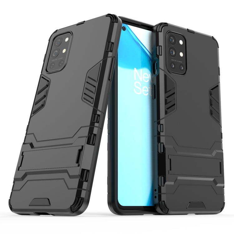 For OnePlus 9R Shockproof PC + TPU Protective Case with Hidden Holder