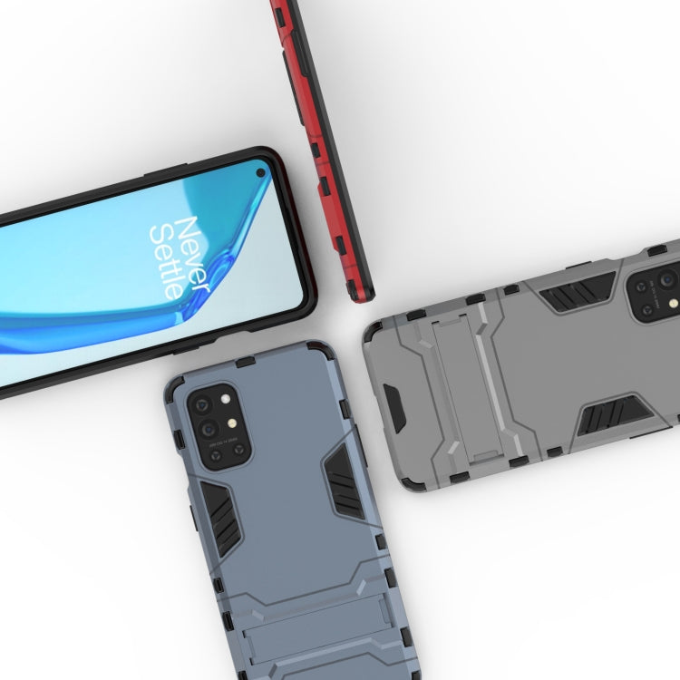 For OnePlus 9R Shockproof PC + TPU Protective Case with Hidden Holder