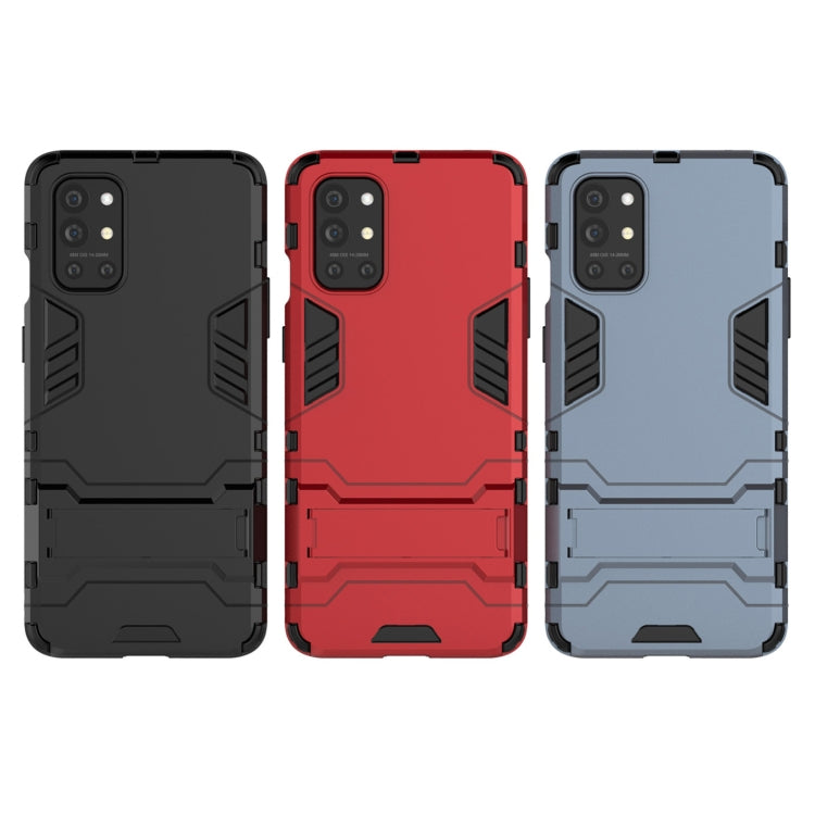 For OnePlus 9R Shockproof PC + TPU Protective Case with Hidden Holder