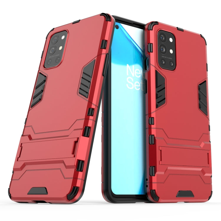 For OnePlus 9R Shockproof PC + TPU Protective Case with Hidden Holder
