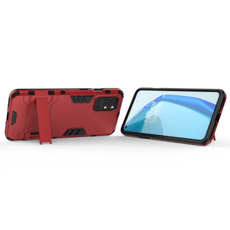 For OnePlus 9R Shockproof PC + TPU Protective Case with Hidden Holder