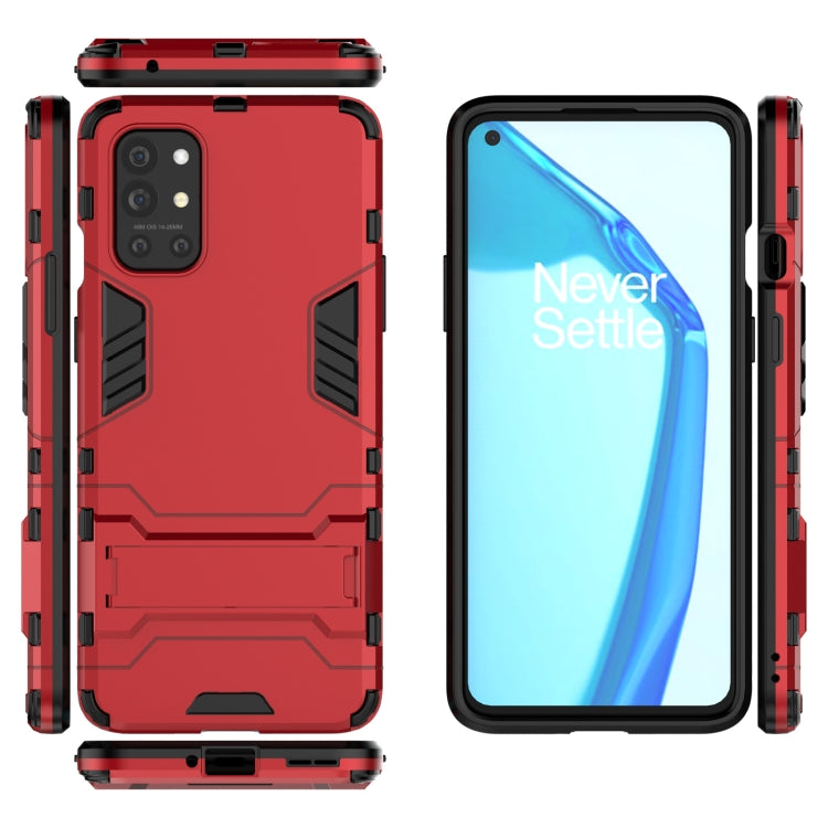 For OnePlus 9R Shockproof PC + TPU Protective Case with Hidden Holder