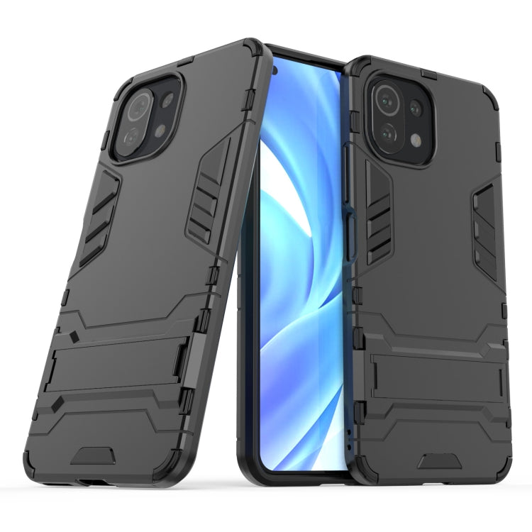 For Xiaomi Mi 11 Lite Shockproof PC + TPU Protective Case with Hidden Holder