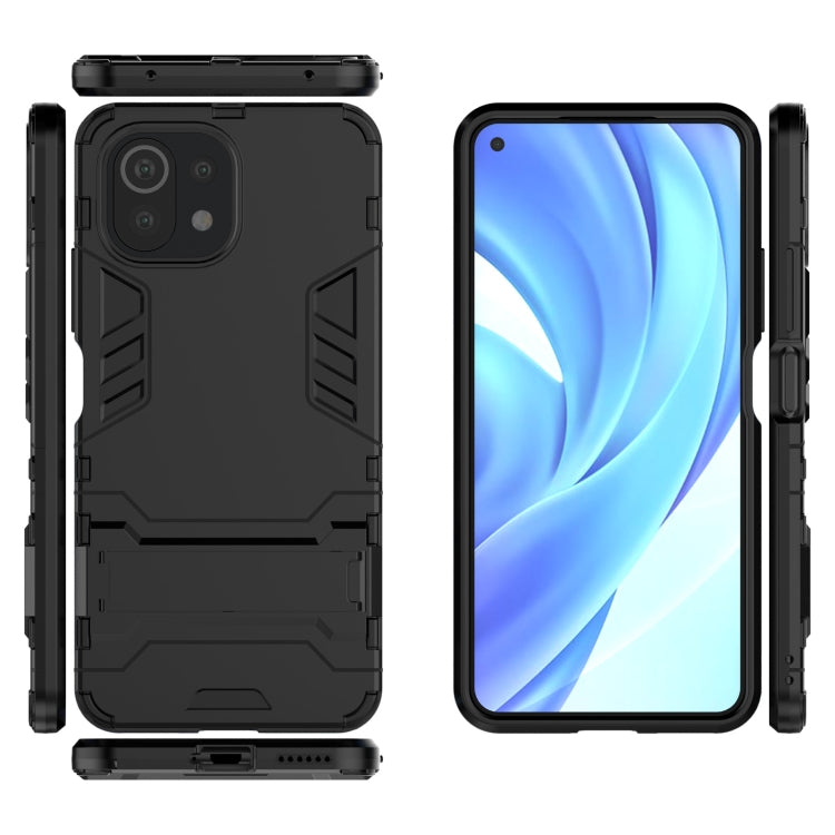 For Xiaomi Mi 11 Lite Shockproof PC + TPU Protective Case with Hidden Holder