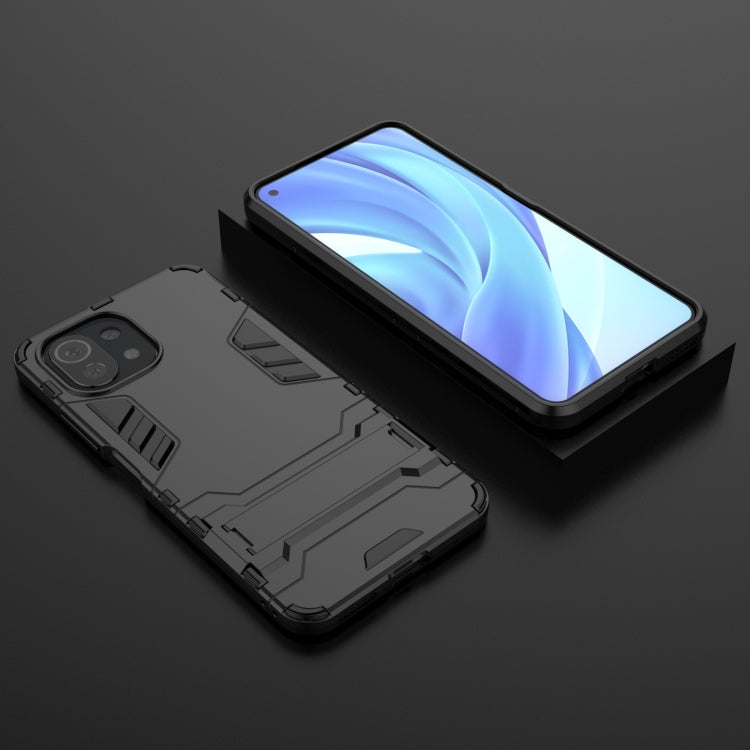 For Xiaomi Mi 11 Lite Shockproof PC + TPU Protective Case with Hidden Holder