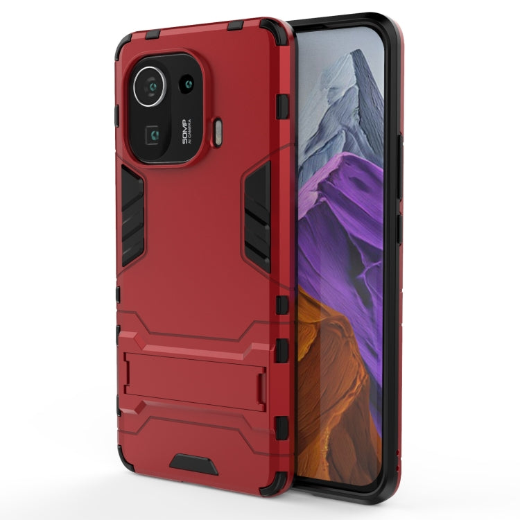 For Xiaomi Mi 11 Pro Shockproof PC + TPU Protective Case with Hidden Holder