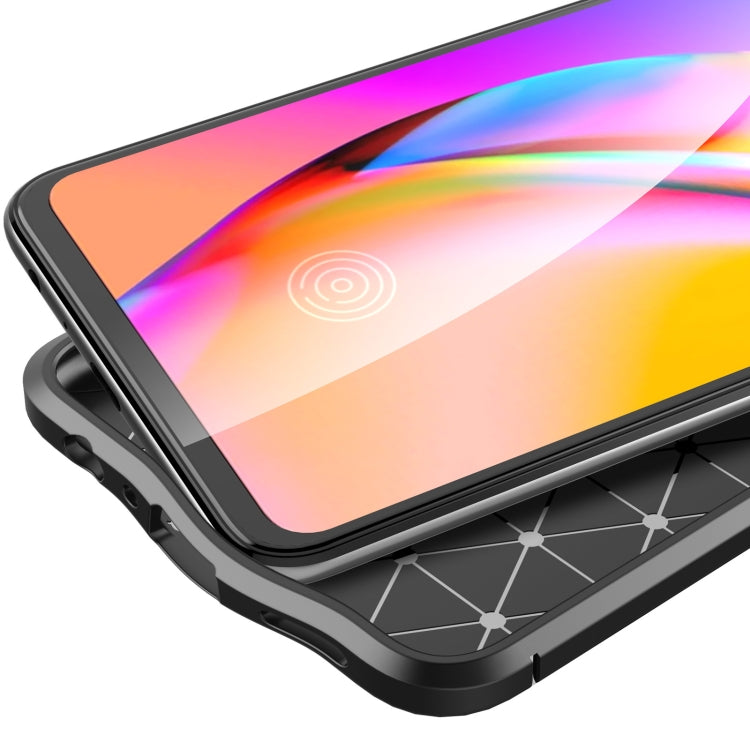 For OPPO F19 Litchi Texture TPU Shockproof Case