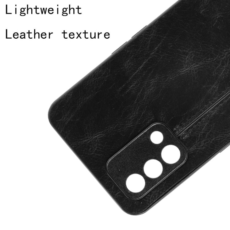 For OPPO A74 4G / F19 Shockproof Sewing Cow Pattern Skin PC + PU + TPU Case