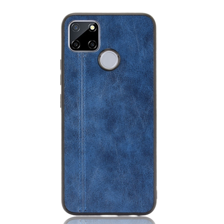 For OPPO Realme C12 / C25 / 7i Shockproof Sewing Cow Pattern Skin PC + PU + TPU Case