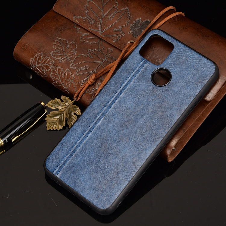 For OPPO Realme C12 / C25 / 7i Shockproof Sewing Cow Pattern Skin PC + PU + TPU Case