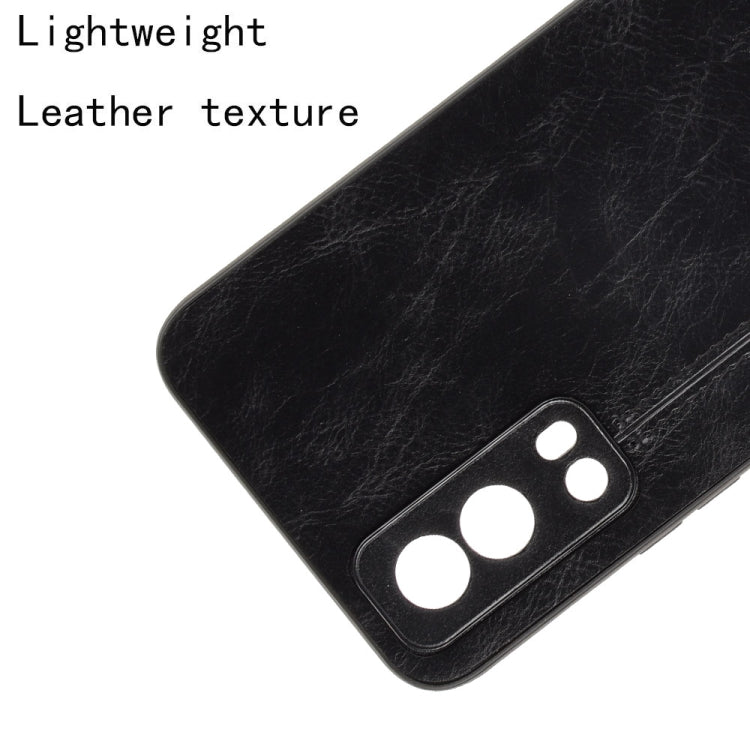 For vivo Y72 5G / iQOO Z3 5G Shockproof Sewing Cow Pattern Skin PC + PU + TPU Case