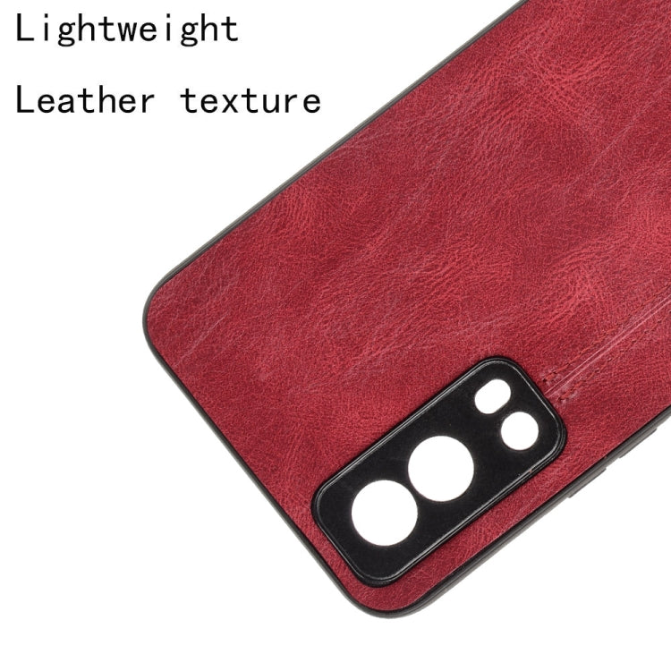 For vivo Y72 5G / iQOO Z3 5G Shockproof Sewing Cow Pattern Skin PC + PU + TPU Case