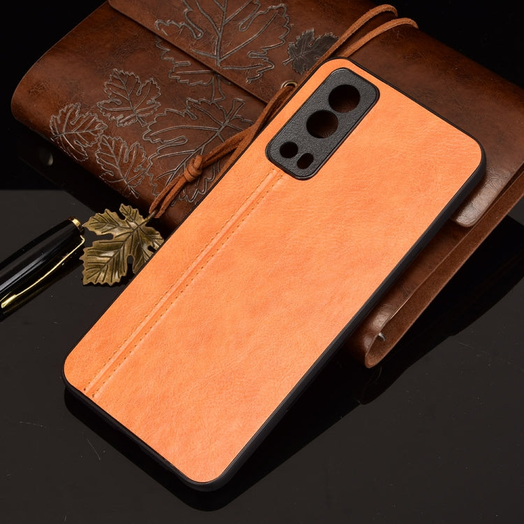 For vivo Y72 5G / iQOO Z3 5G Shockproof Sewing Cow Pattern Skin PC + PU + TPU Case