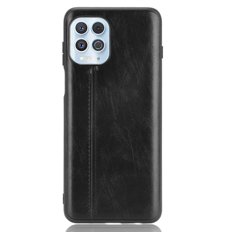 For Motorola Edge S / Moto G100 Shockproof Sewing Cow Pattern Skin PC + PU + TPU Case