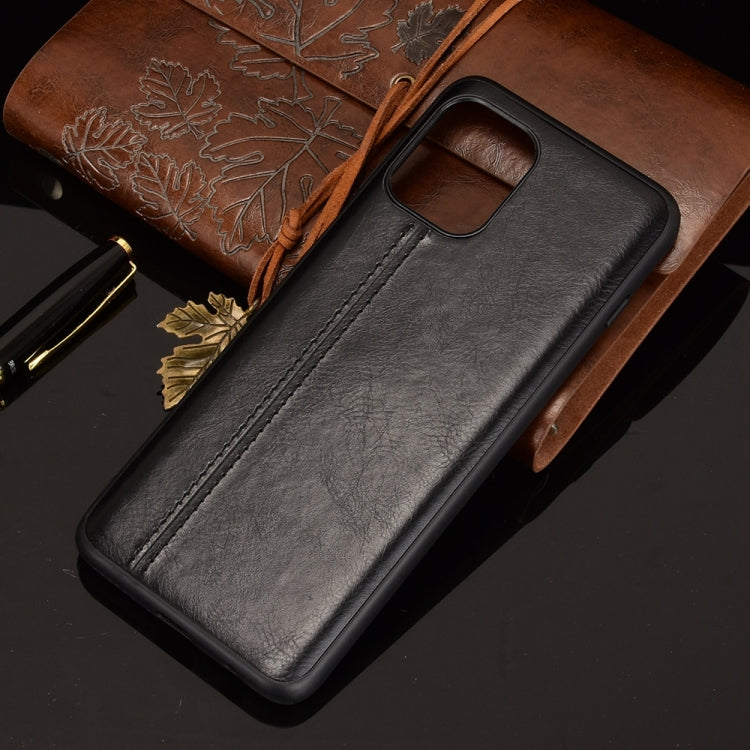 For Motorola Edge S / Moto G100 Shockproof Sewing Cow Pattern Skin PC + PU + TPU Case