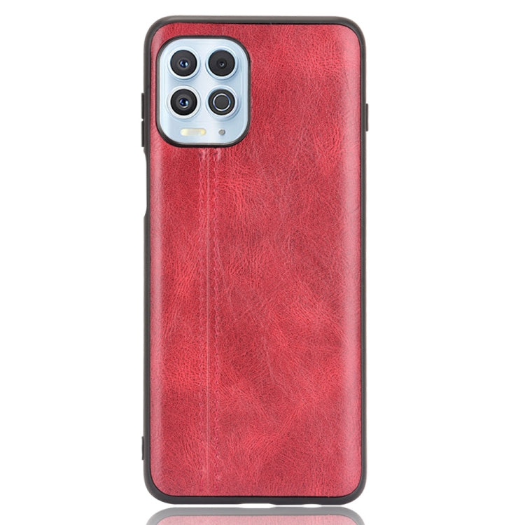For Motorola Edge S / Moto G100 Shockproof Sewing Cow Pattern Skin PC + PU + TPU Case