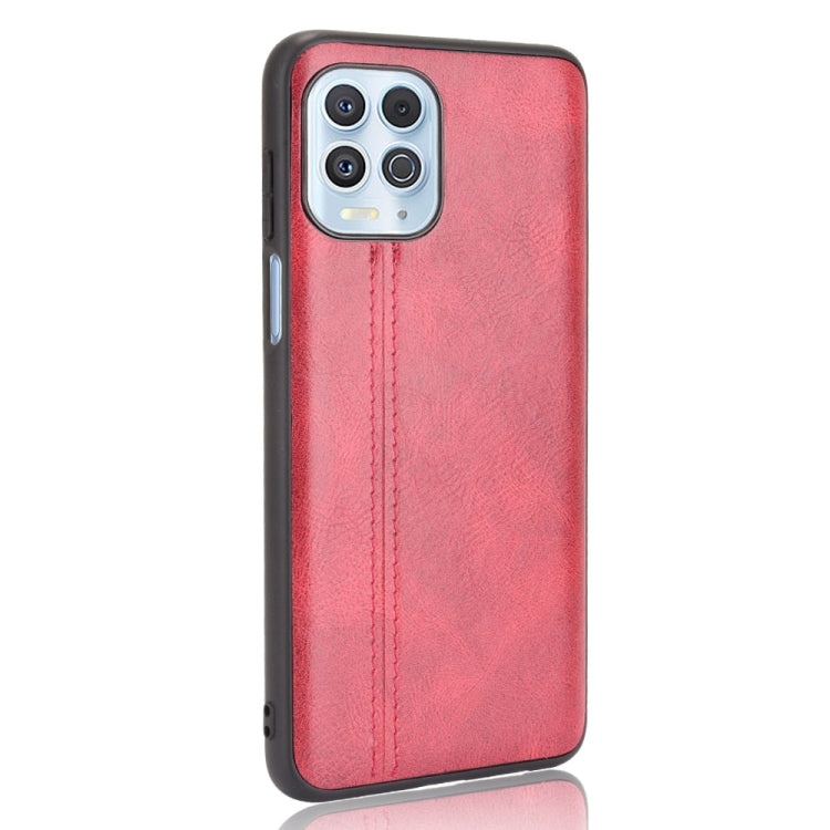 For Motorola Edge S / Moto G100 Shockproof Sewing Cow Pattern Skin PC + PU + TPU Case