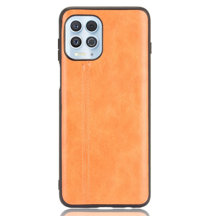 For Motorola Edge S / Moto G100 Shockproof Sewing Cow Pattern Skin PC + PU + TPU Case