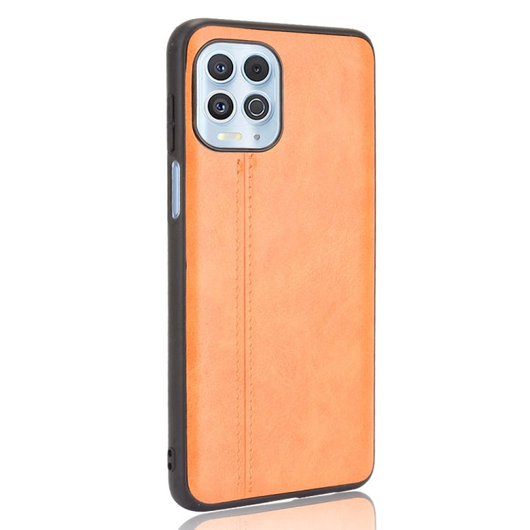 For Motorola Edge S / Moto G100 Shockproof Sewing Cow Pattern Skin PC + PU + TPU Case