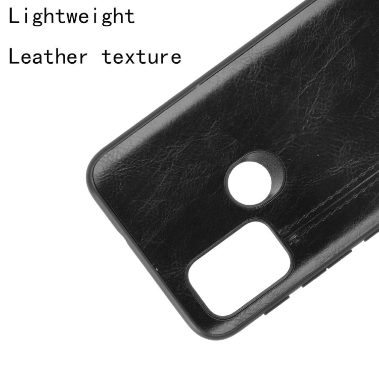 For Motorola Moto G30 / G10 Shockproof Sewing Cow Pattern Skin PC + PU + TPU Case