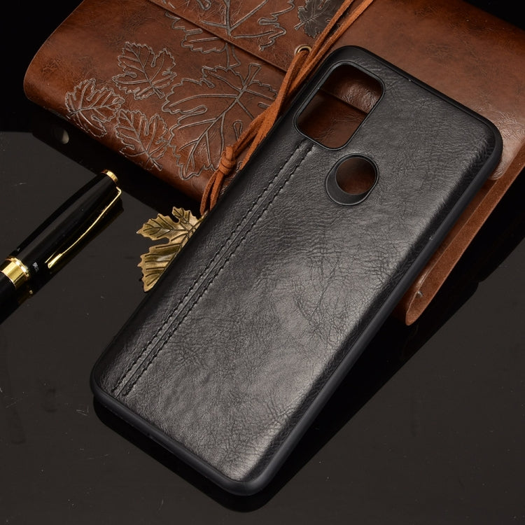 For Motorola Moto G30 / G10 Shockproof Sewing Cow Pattern Skin PC + PU + TPU Case