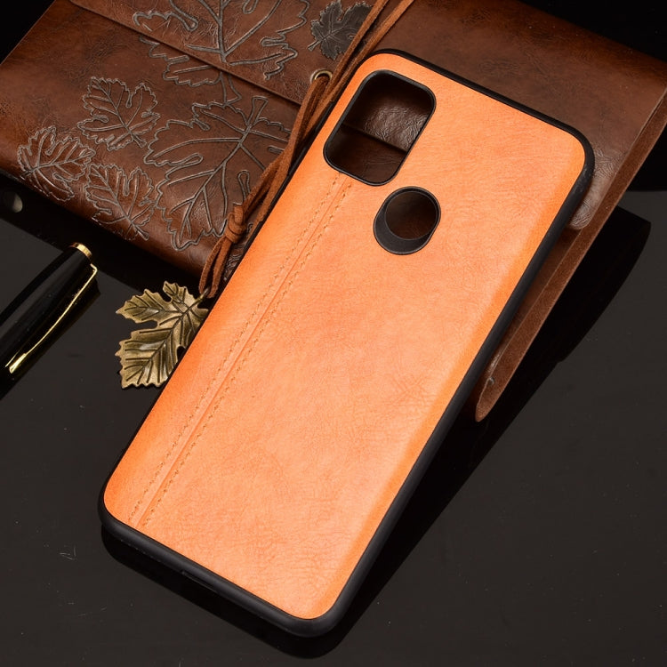 For Motorola Moto G30 / G10 Shockproof Sewing Cow Pattern Skin PC + PU + TPU Case