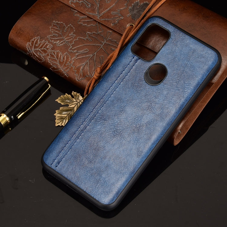 For Motorola Moto G30 / G10 Shockproof Sewing Cow Pattern Skin PC + PU + TPU Case