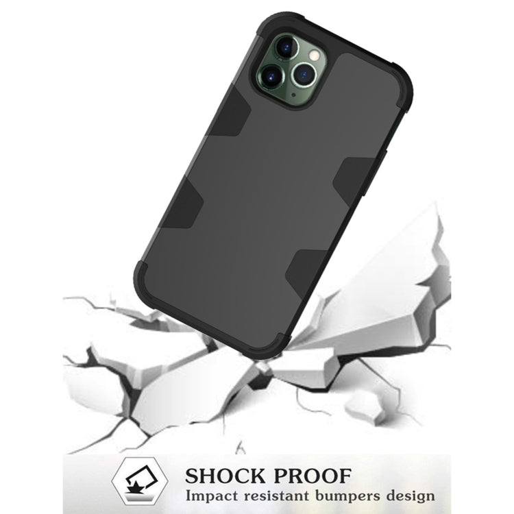 For iPhone 11 Pro Contrast Color Silicone + PC Shockproof Case