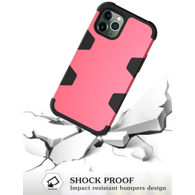 For iPhone 11 Pro Contrast Color Silicone + PC Shockproof Case