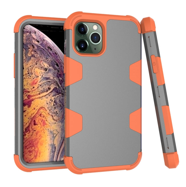 For iPhone 11 Pro Contrast Color Silicone + PC Shockproof Case