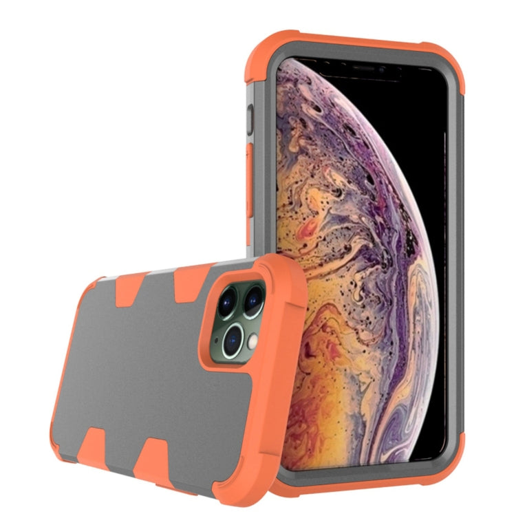 For iPhone 11 Pro Contrast Color Silicone + PC Shockproof Case