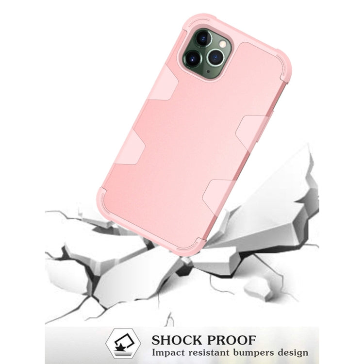 For iPhone 11 Pro Contrast Color Silicone + PC Shockproof Case
