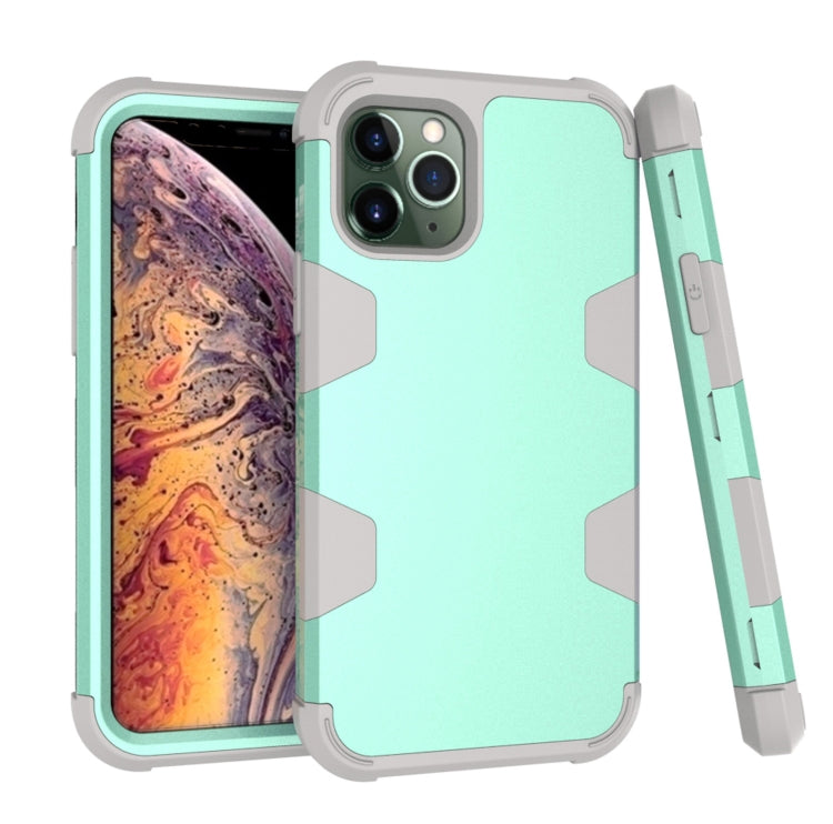 For iPhone 11 Pro Contrast Color Silicone + PC Shockproof Case