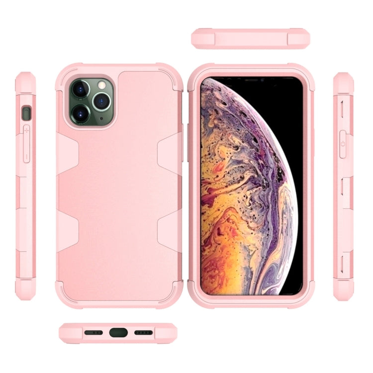 For iPhone 11 Pro Max Contrast Color Silicone + PC Shockproof Case