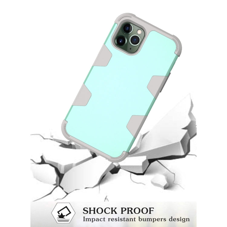 For iPhone 11 Pro Max Contrast Color Silicone + PC Shockproof Case