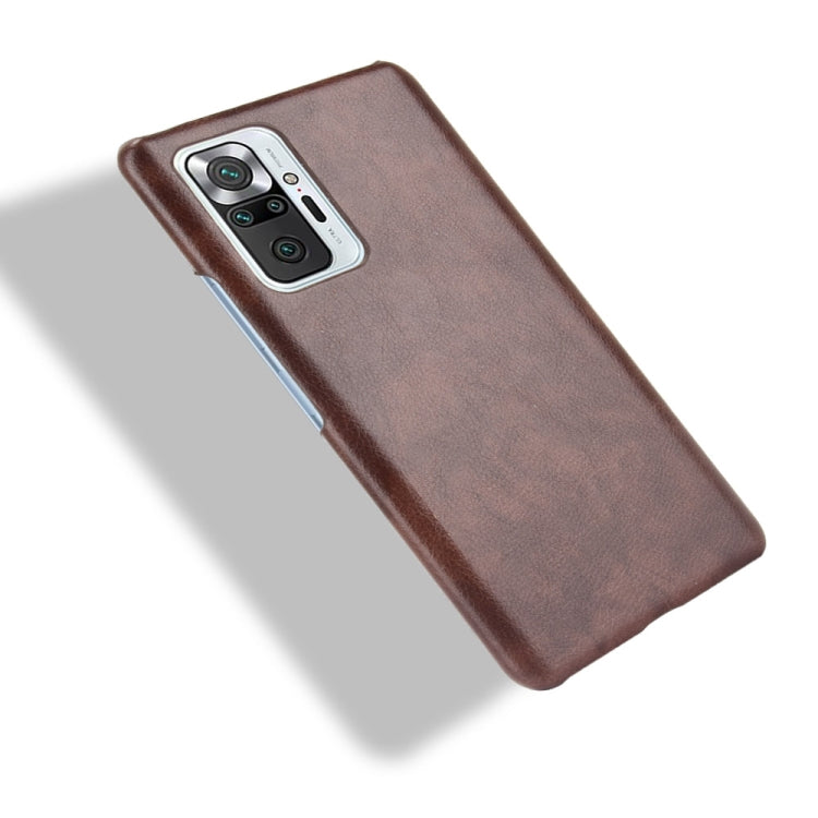 For Xiaomi Redmi Note 10 Pro (India version) / Note 10 Pro Max Shockproof Litchi Texture PC + PU Case