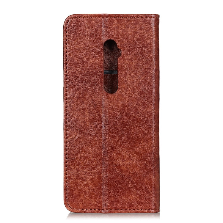 For OPPO Reno Ace Magnetic Retro Crazy Horse Texture Horizontal Flip Leather Case with Holder & Card Slots