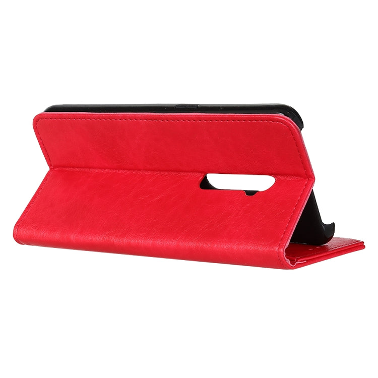 For OPPO Reno Ace Magnetic Retro Crazy Horse Texture Horizontal Flip Leather Case with Holder & Card Slots