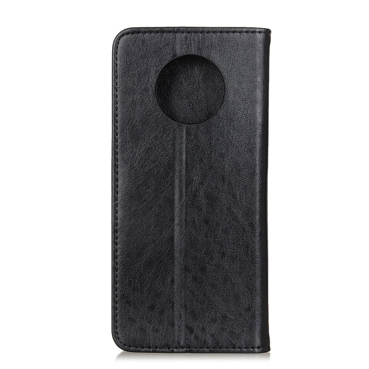 For Oneplus 7T Magnetic Retro Crazy Horse Texture Horizontal Flip Leather Case with Holder & Card Slots
