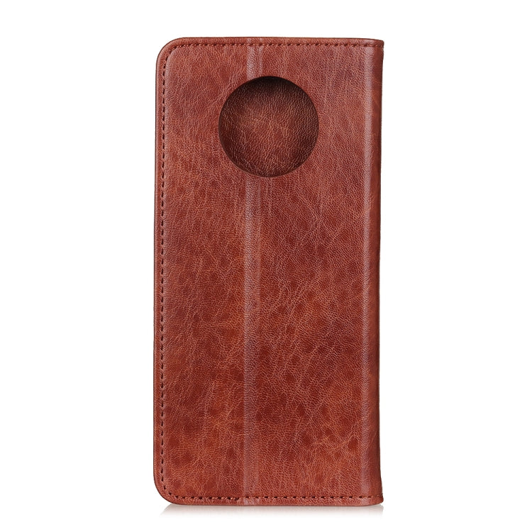 For Oneplus 7T Magnetic Retro Crazy Horse Texture Horizontal Flip Leather Case with Holder & Card Slots