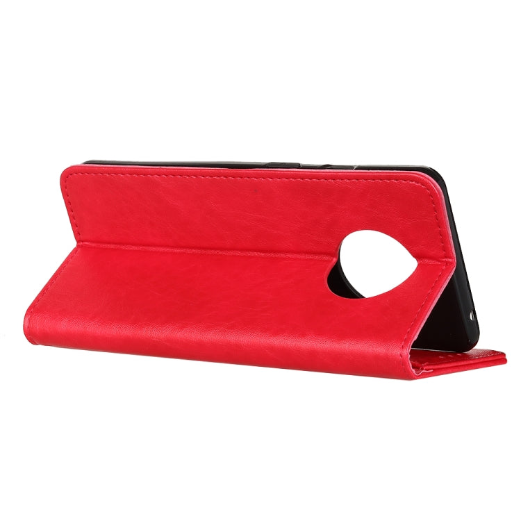 For Oneplus 7T Magnetic Retro Crazy Horse Texture Horizontal Flip Leather Case with Holder & Card Slots