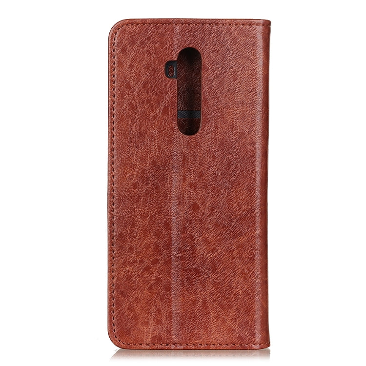 For Oneplus 7T Pro Magnetic Retro Crazy Horse Texture Horizontal Flip Leather Case with Holder & Card Slots