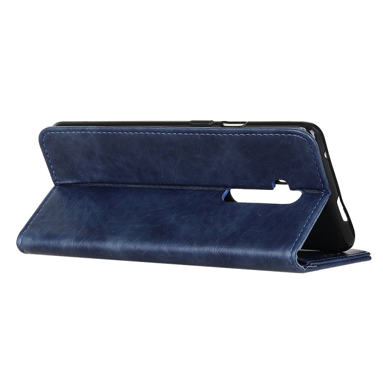 For Oneplus 7T Pro Magnetic Retro Crazy Horse Texture Horizontal Flip Leather Case with Holder & Card Slots