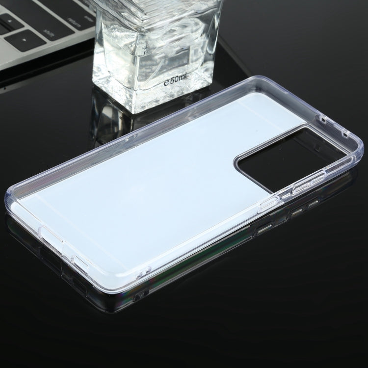 For Samsung Galaxy S21 Ultra 5G TPU + Acrylic Luxury Plating Mirror Phone Case Cover