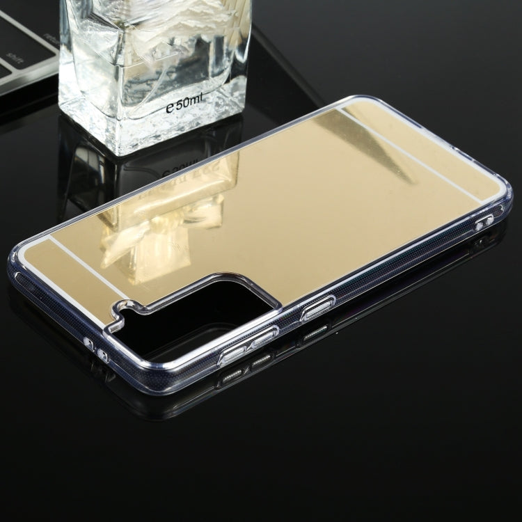 For Samsung Galaxy S21 5G TPU + Acrylic Luxury Plating Mirror Phone Case Cover