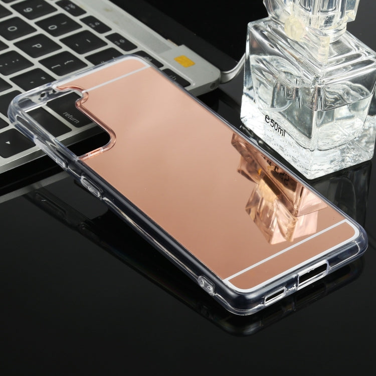 For Samsung Galaxy S21+ 5G TPU + Acrylic Luxury Plating Mirror Phone Case Cover