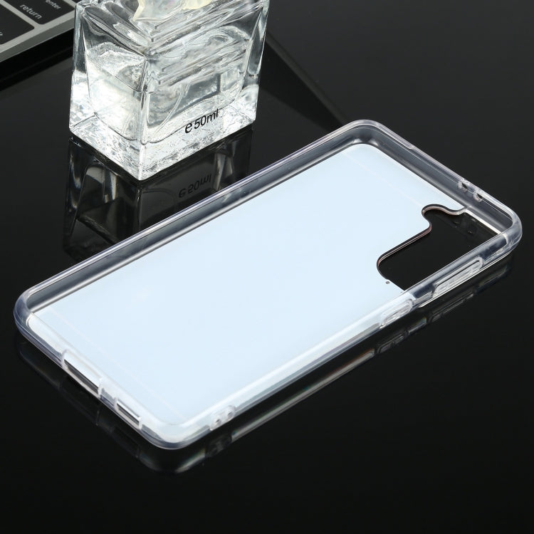 For Samsung Galaxy S21+ 5G TPU + Acrylic Luxury Plating Mirror Phone Case Cover