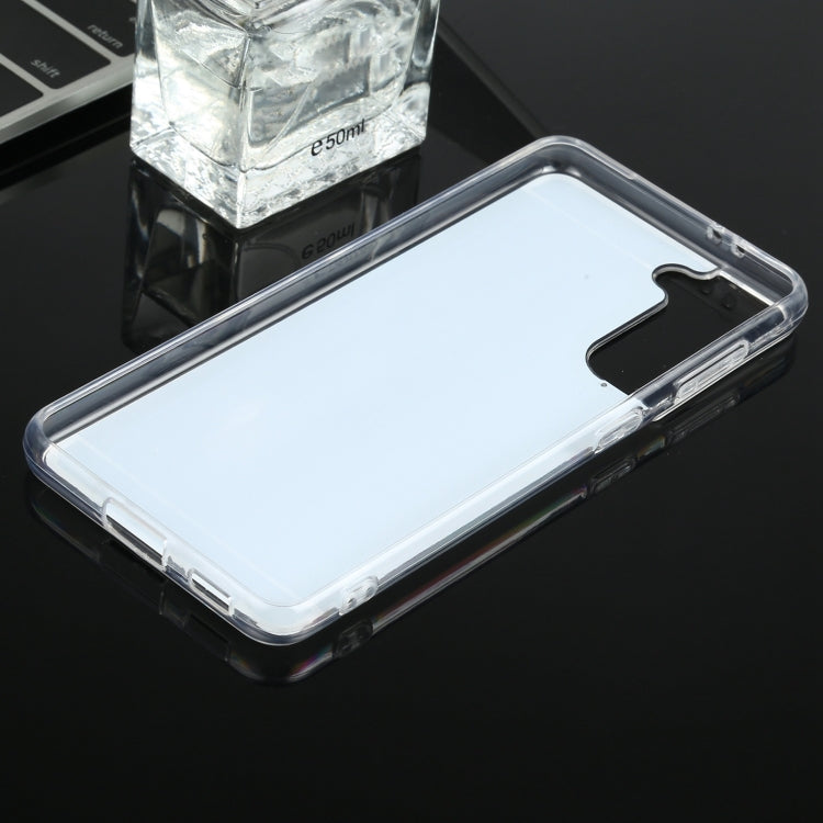 For Samsung Galaxy S21+ 5G TPU + Acrylic Luxury Plating Mirror Phone Case Cover