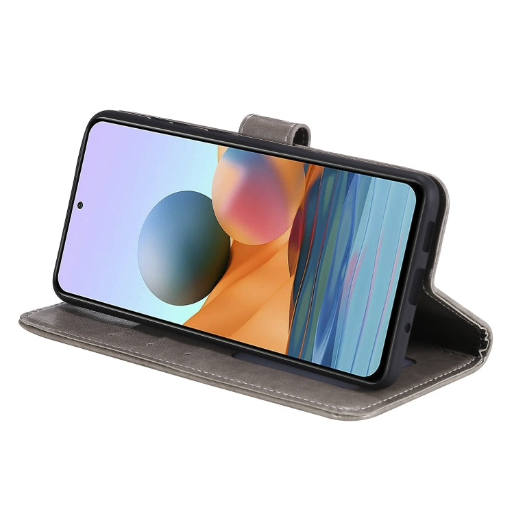 For Xiaomi Redmi Note 10 Pro Max Totem Flower Embossed Horizontal Flip TPU + PU Leather Case with Holder & Card Slots & Wallet