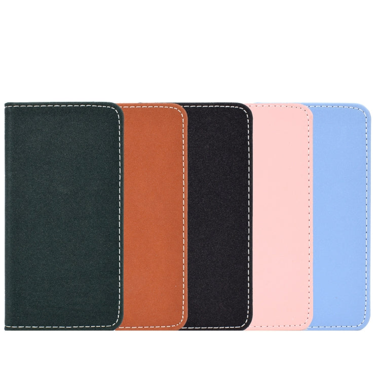 For Xiaomi Redmi Note 8 Solid Color Magnetic Horizontal Flip Leather Case with Card Slot & Holder